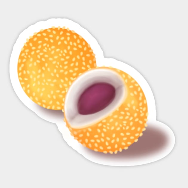 Sesame Balls Stickers Sticker by kawaiiyokai_